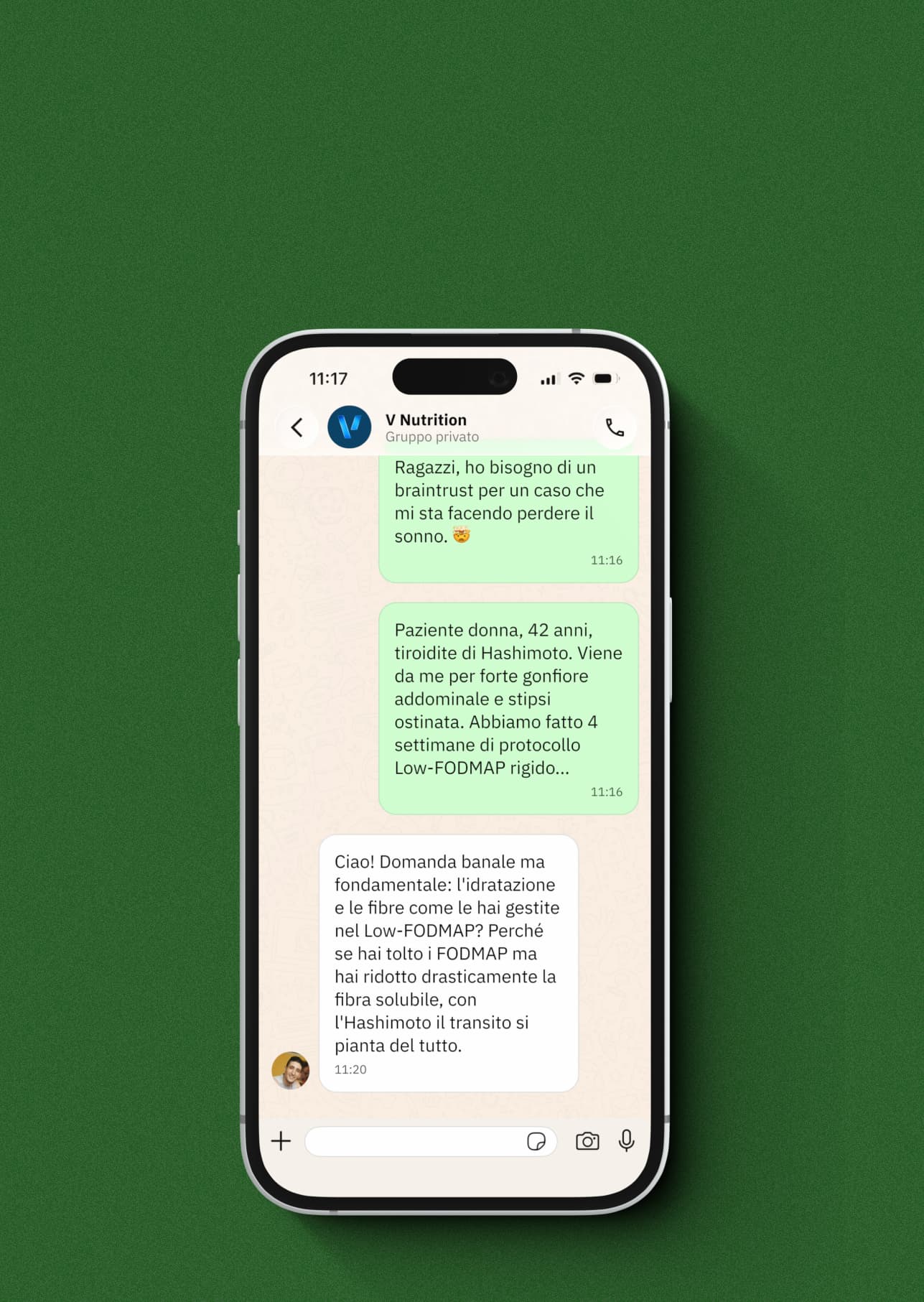 Gruppo whatsapp privato